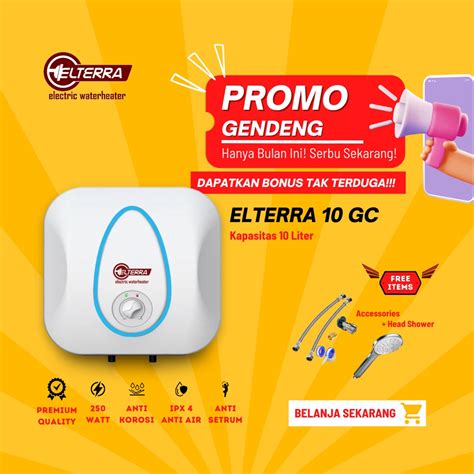 Jual WATER HEATER LISTRIK ELTERRA 10 LITER HE 10L GC PEMANAS AIR