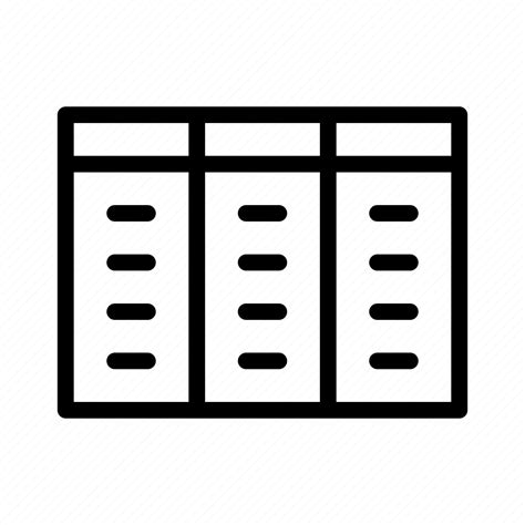 Database Datatable Excel Sheet Sql Table Icon Download On Iconfinder