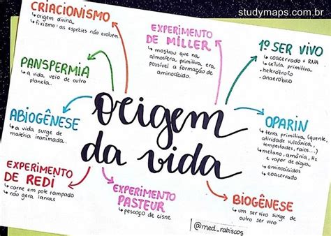 Mapa Mental Sobre Origem Da Vida Study Maps