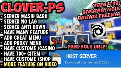 BUSET GIVEAWAY ROLE UNLI GROWTOPIA PRIVATE SERVER TERBARU 2023