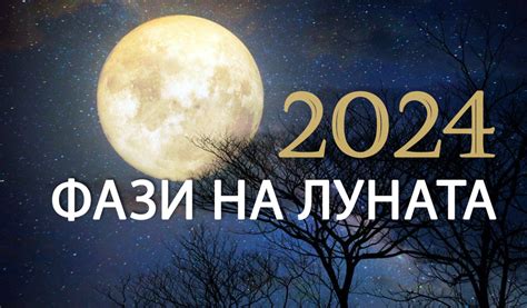 Фази на луната за 2024 година Български православен календар