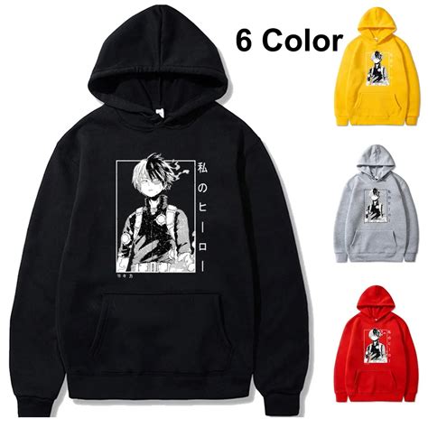 Sudadera Con Capucha De Anime Boku No Hero Academia Shoto Todoroki Para