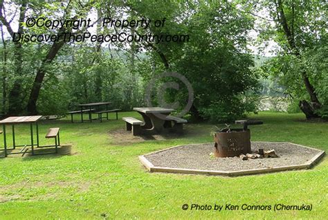 Dunvegan Alberta Photo Of The Picnic Area At The Maples Day Use And