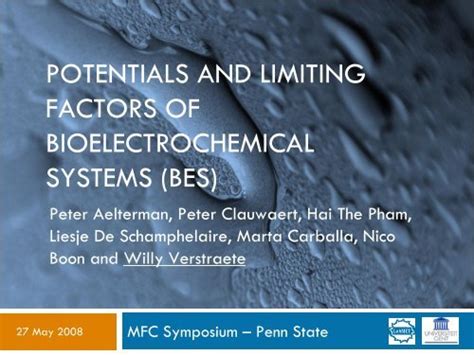 Potentials And Limiting Factors Of Bioelectrochemical Systems BES