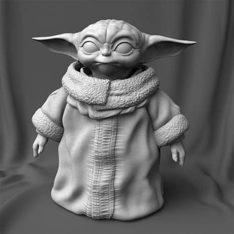 Grogu Baby Yoda The Mandalorian Series 3d Model 3d Printable Cgtrader