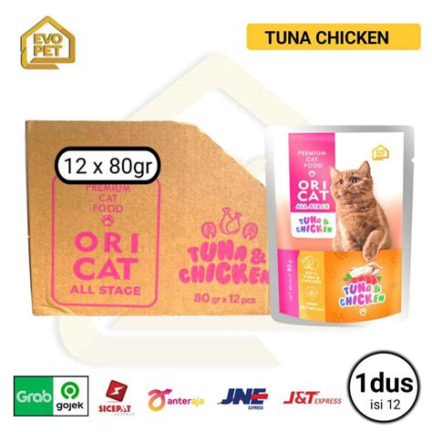 Jual Makanan Basah Kucing ORI CAT POUCH 80gr 1 DUS Isi 12 Wet Food