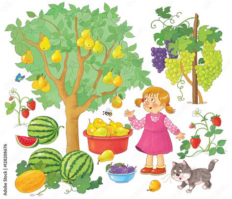 Fruit Gardens Clip Art Library