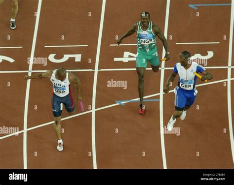 GB Win The Men S 4 X 100m Relay Final Stock Photo Alamy