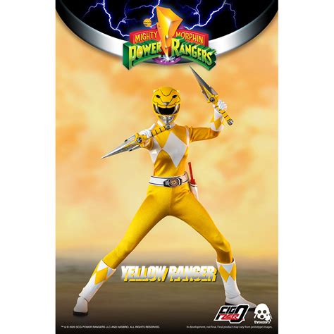 Mighty Morphin Power Rangers Yellow Ranger 1 6 Scale Figure Threezero