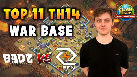 Top 11 TH14 War Base With Link BADZINGER Vs QSFN Bases SpaceStation