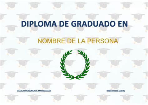 Plantillas De Diplomas Descargar Gratis Y Editar En Word