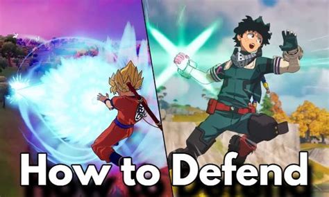 Defending Against Kamehameha And Deku S Smash In Fortnite