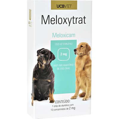 Anti Inflamatório Meloxicam Meloxytrat Cartela 10 Comprimidos 2MG