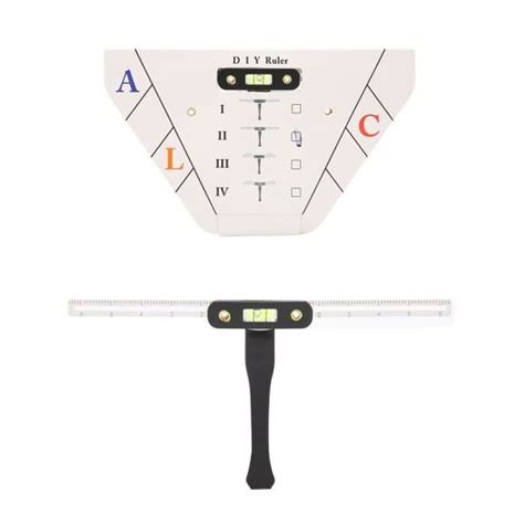 EBTOOLS Règle de microblading de pochoir de sourcil Règle de modèle de