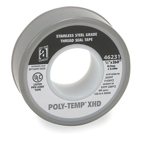 Anti Seize Technology Thread Sealant Tape Nickel Filled With Ptfe