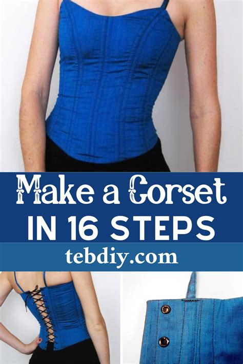 How To Make A Corset For Ladies Teb Diy