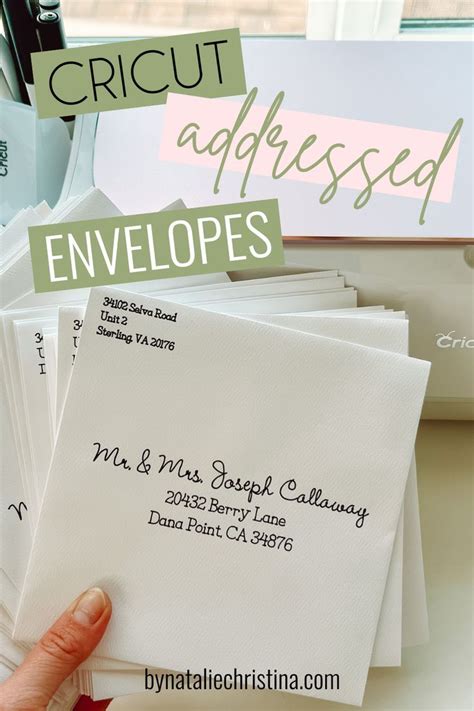 How To Address Envelopes With Cricut Artofit