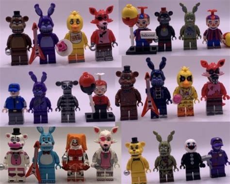 Custom MOC Lego FNAF Five Nights At Freddy's Mini Figure Collectors Lot ...