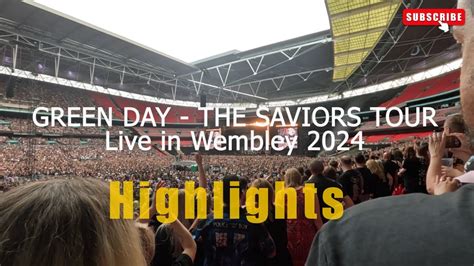 Green Day Saviors Tour 2024 Live In Concert London Wembley Stadium