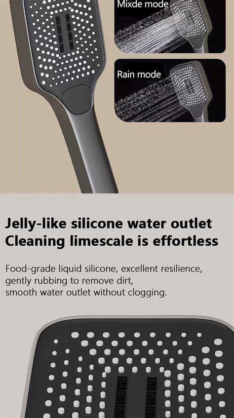 Shower Set Cold Hot Adjustable Shower Set Temperature Display Bathroom Home With Storage Rack