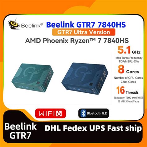 Купить компьютер Beelink GTR7 7840HS 32G+1TB, по низкой цене: отзывы ...