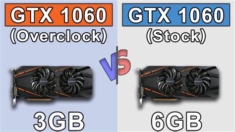 Gtx 1060 3gb Oc Vs Gtx 1060 6gb Stock New Games Benchmarks Youtube