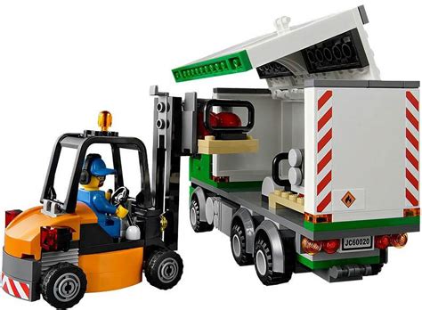 Lego® City® Cargo Truck With 3 Minifigures Forklift And Handtruck 60020