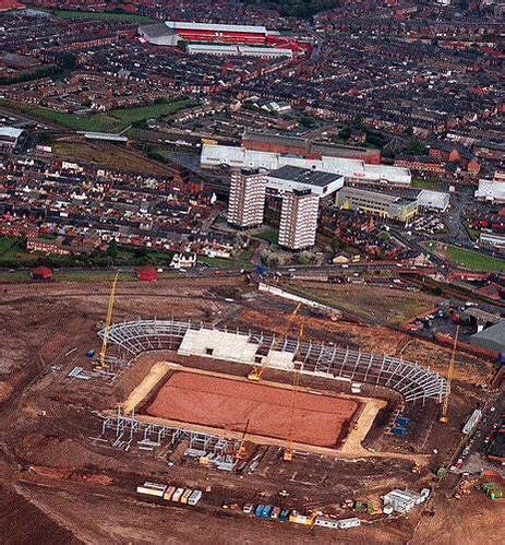 Sunderland S Stadium Of Light Being Constructed In The Mid S