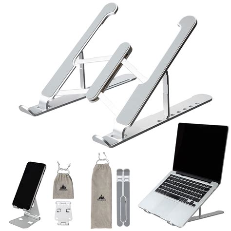 Buy TRINORDIC Foldable Aluminium Laptop Stand Matching Phone Stand