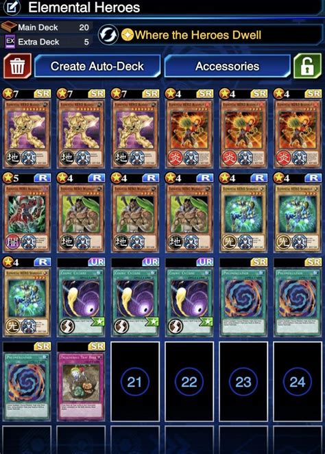 Yugioh Duel Links Elemental Hero Deck Crewrot