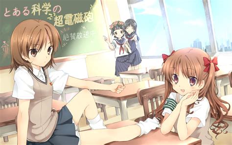 Safebooru Black Hair Bow Brown Eyes Brown Hair Classroom Closed Eyes