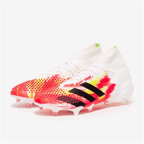 Adidas Predator Mutator 20 1 FG Blanc Noir Pop Terrain Naturel