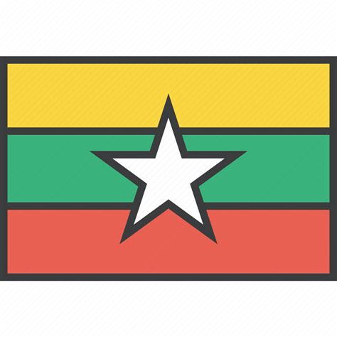 Asian, burma, burmese, country, flag, myanmar icon - Download on Iconfinder