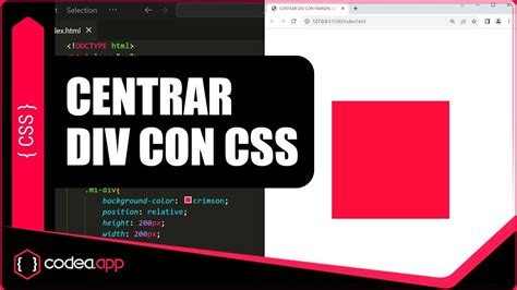 C Mo Centrar Un Div Con Css Gu A Completa Youtube