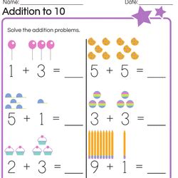 Kindergarten Math Worksheets & Free Printables | Education.com ...