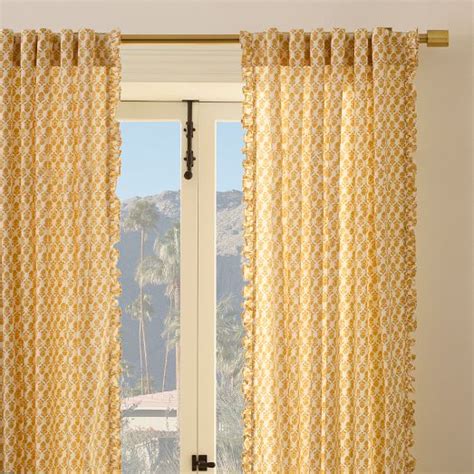 RHODE Thistle Ruffle Edge Curtain Set Of 2 West Elm