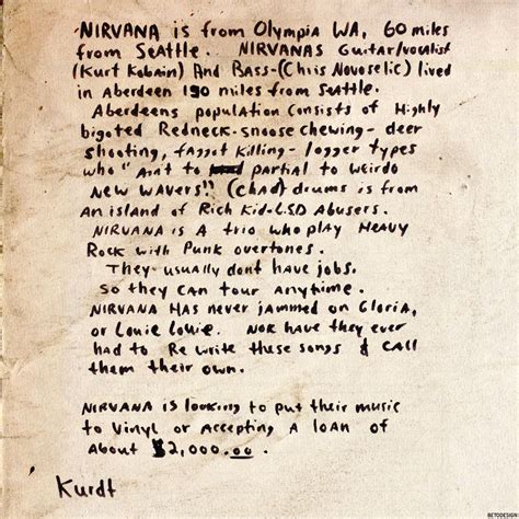 Kurt Cobain Last Note by Zio-Beto on DeviantArt