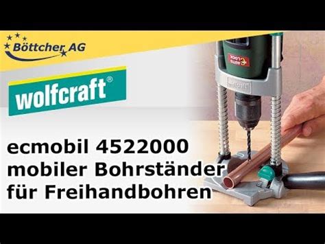 Wolfcraft Bohrhilfe tecmobil 4522000 mobiler Bohrständer für