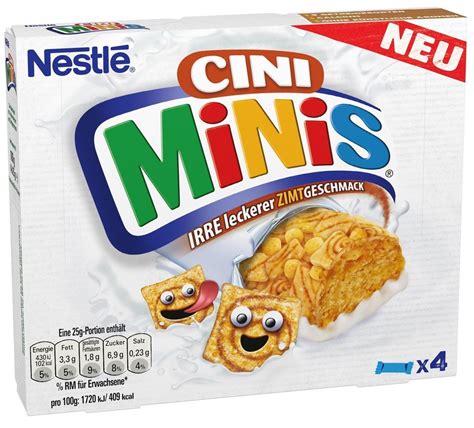 Nestle Cini Minis Zbożowe Batony 4szt Niemcy - Batoniki - Słodycze i ...