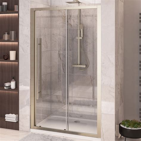 Eastbrook Vantage 2000 Brushed Brass Sliding Shower Door 1100mm 49 5002