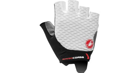 Gants Courts Rosso Corsa 2 Femme VELOMANIA France