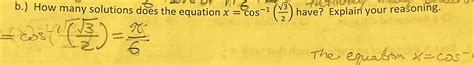 Solved B ﻿how Many Solutions Does The Equation