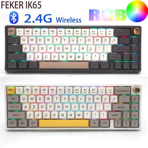 Wireless Mechanical Keyboard Bluetooth G Feker Ik Via Matcha Switch Hot Swap Gasket Pbt
