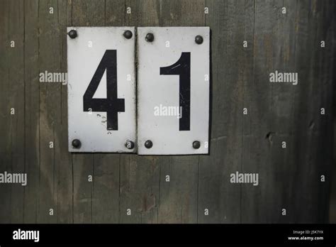 Number 41 -Fotos und -Bildmaterial in hoher Auflösung – Alamy