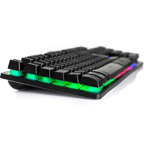 Teclado Dazz Gamer Rapid Fire Revolution Preto Rainbow Usb