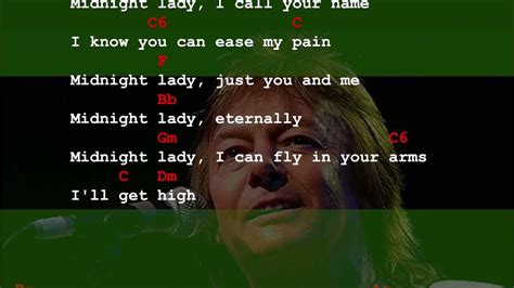 Chris Norman Midnight Lady Backing Track [dm] Chords And Lyrics