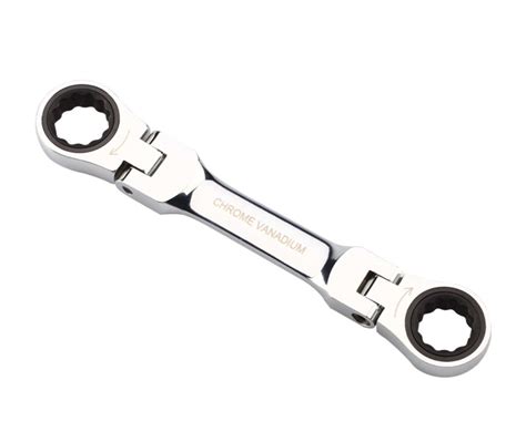 Endura E2571 - ключ трещотка накидной с поворотной головкой (Cr-V; 8х10 ...