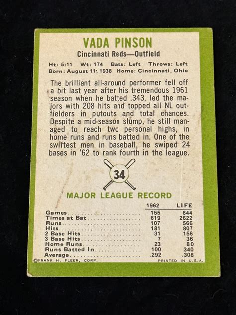 Lot Fleer Vada Pinson