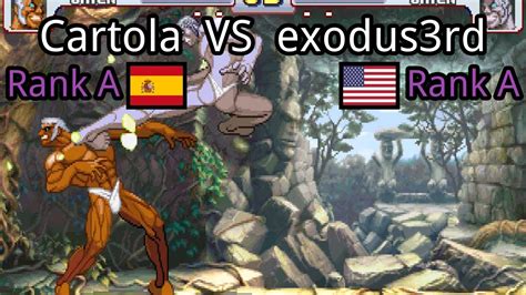 Street Fighter III 3rd Strike Cartola ES Rank A Vs Exodus3rd US