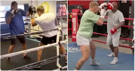 Jake Paul vs Tommy Fury: Side-by-side comparison video of new training ...